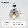 Luminária de Teto para Sala de Estar Nórdica Pós-Moderna, Luminária Criativa Simples Moderna para Corredor, Luminária de Teto de Arte Minimalista para Entrada de Quarto