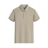 Camisa polo de bambú transpirable de alta elasticidad de 165 g, ligera y transpirable, manga raglán, cuello camisero, camisa cultural con logo bordado y estampado