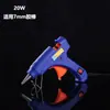 Atacado para uso doméstico pistola de cola quente de baixa potência 20W para crianças artesanato diy tamanho pequeno pistola de cola cola rápida embalagem de cartão