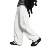 Pantalones de registro de algodón elástico personalizados/de venta caliente para otoño con remaches, nuevos pantalones de trabajo funcionales para hombre en blanco y gris