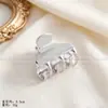 Novo prendedor de tubarão com garra grande, prendedor popular para franja, grampo para a parte de trás da cabeça, acessório de cabelo metálico simples, prendedor de cabelo para atacado