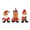 Decoraciones navideñas tela muñeca bailarina colgante muñeco viejo de nieve accesorios para árbol de Navidad escena para vestir