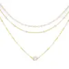 Joyería de Moda Transfronteriza Europea y Americana Playa Aleación Concha Estrella de Mar Vieira Colgante Collar de Múltiples Capas para Mujer