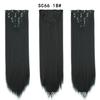 Conjunto de Sete Peças de Peruca Transfronteiriça Extensões de Cabelo Clip-In 16 Clipes Fibra Sintética Extensões de Cabelo Liso Clip in Hair