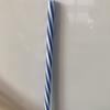 Canudo de Plástico PP com Fios Coloridos Listrados Giratórios, Tubo Reto 7.3X185Mm, Embalado Individualmente, Adequado para Beber Chá de Leite