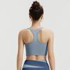 Top de Yoga Color Block com Costas Nadador à Prova de Impacto para Alta Intensidade, Sutiã Fitness para Mulheres com Bojos Removíveis, Sutiã Esportivo