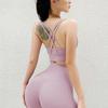 Ropa interior deportiva Scrub Naked para mujer, fitness, tirantes finos para los hombros, sexy, hermosa espalda, chaleco, sujetador de yoga, sujetador estéreo a prueba de golpes