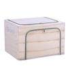 Caja de Almacenamiento de Tela para el Hogar Nueva Gran Capacidad Plegable Marco de Acero Caja de Almacenamiento Armario Cesta Plegable Bolsa Venta al por Mayor de Fábrica
