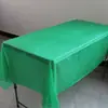 Fornecedor da Fabricante Toalha de Mesa Descartável para Festa Tecido Plástico PE Mesa de Sobremesa de Aniversário Toalha de Mesa Cor Pura 137*183cm