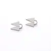 Próximamente Nuevos Productos, Aretes Perforados de Acero Inoxidable, Clips para Orejas Creativos Redondos Brillantes, Accesorios para Aretes DIY, Listos para la Venta