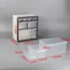 Caja de Elementos de Cajón de Escritorio de Plástico Japonés Caja de Almacenamiento Tipo Bloque de Construcción Estante para Materiales de Componentes Electrónicos Gabinete con Herramienta para Clasificar Tornillos