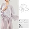 3677 Ropa de Baile para Adulto para Mujer Práctica de Cuerpo Moderna Holgada Clásica China Malla Elegante Top de Baile Diario
