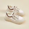 Zapatillas de malla blanca de verano para comercio exterior transfronterizo, nuevas zapatillas de estilo coreano para mujer estudiante, transpirables, con plataforma, calzado deportivo casual