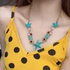 Collar de Estrella de Mar y Concha Estilo Vacaciones para Mujer, Cadena para Clavícula Estilo Isla Sanya 2026 Nuevo Accesorio de Cadena para el Cuello