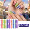 Fábrica Zhengxiang Personalizado Oem Gradiente Rosa Cebola Arco-Íris Película para Esmalte de Unha Adesivos de Nail Art 3D Europeus e Americanos Temu Adesivos de Unha Odm