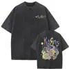 Camiseta Masculina Korn Ftl 25 Follow the Leader Estampada Frente e Verso Rock Gothic Casual Oversized Masculina