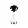 Piercings Labiais, Brincos, Piercings de Cartilagem Auricular, Argolas Labiais, Brincos de Barra Longa em Aço Inoxidável 316L com Zircônia, Joias para Piercing em Aço Titânio