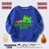 Ropa de bloques de construcción digitales Numberblocks Suéter de manga larga para niño con forro polar camiseta infantil de dibujos animados moderna otoño e invierno