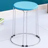 Taburete de Moda de Lujo Ligero para Uso en el Hogar, Taburete Engrosado para Dormitorio, Taburete Duradero para Adultos para Sala de Estar, Taburete de Hierro para Adultos, Taburete Pequeño