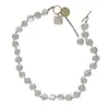 Collar de Perlas Irregulares Estilo Coreano y Japonés de Lujo Ligero para Mujer, Cadena para Clavícula de Diseño de Nicho de Moda de Verano, Cadena de Cuello Versátil de Aleación