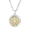 Árbol de la vida hueco colgante de aromaterapia collar de aceite esencial 15 mm difusor de acero inoxidable perfume joyería de pareja Amazon