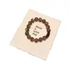 Pulsera de Té de Leche Estilo Chino Original Natural Isla de Niebla Marrón Madera de Ágar Luna, Moda Vintage, Elegante y Única, Adecuada para Usar en Capas