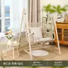 Silla Mecedora de Balcón Uso en Interiores Hogar Silla Hamaca de Moda Jardín Patio Pequeño Silla Mecedora Silla Mecedora de Exterior para Patio