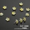 Cuentas de Vidrio de Flor de Cerezo de Cinco Pétalos Tridimensionales de 10 mm con un Agujero para Accesorios de Joyería DIY, Pasadores, Adornos para el Cabello, Materiales para Cuentas y Pulseras