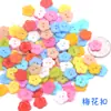 Materiais Artesanais DIY Crianças Botões de Resina Desenho Animado Cores de Doce Botões Coloridos Colagem de Botões Pintura diy Flores de Botão