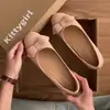 Zapatos planos para mujer color nude con lazo estilo Chanel, novedad otoño 2026, zapatos Mary Jane bajos estilo francés
