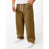 Comercio Exterior Verano Hombres Casual Versátil Color Sólido Pantalones Casuales para el Viaje Diario, Pantalones de Gofre Cómodos
