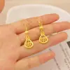 Bolsa de Dinheiro Estilo Étnico Exquisita Ábaco Gancho de Orelha Dourado Argola de Orelha Brilhante Fashion Retrô Argola de Orelha Elegante Versátil Presente para a Mãe