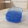 Prato de Frutas de Luxo Leve Padrão Criativo de Geleira Hotel Casa Prato de Ossos para Cuspir Mesa de Jantar Popular Desktop Conjunto de Pratos Pequenos Prato de Frutas Transparente