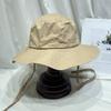 Sombrero de Pescador de Algodón Lavado Simple Estilo Japonés para Niños Primavera y Verano Viaje al Aire Libre Protección Solar Sombrero para el Sol Sombrero para el Sol Casual