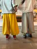 Pantalones de Punto tipo Linterna Versátiles Estilo Coreano para Niños y Niñas, Pantalones Largos Casuales Sueltos con Puño, Novedad Primavera 2026