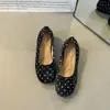 Zapatos Mary Jane estilo coreano con lunares, colección otoño/invierno 2026, adecuados para ir al trabajo, con tacón oculto, suela antideslizante y diseño de puntera poco profunda