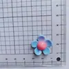 Popular resina flor de cinco pétalos diy accesorios de joyería horquilla para el cabello para niños material hecho a mano carcasa de teléfono móvil belleza flor cóncava