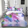 Textil Hogar Personalizado Transfronterizo Serie Floral de Tres Piezas Funda Nórdica 3D Comercio Exterior Ropa de Cama Impresión Digital