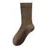 Calcetines Zhuji Calcetines Talla Grande 100% Algodón Hombres Algodón Puro Otoño e Invierno Engrosados Antibacterianos Desodorantes Calcetines de Tubo Medio para Pies Extra Grandes