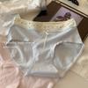 Ropa interior para mujer con costuras de color contrastante, Talla 10A de longitud extendida, Antibacteriana, Cintura media, Ceñida a la cadera, Sin costuras apretadas, Estilo fino para verano, Forma triangular