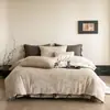 Juego de Cuatro Piezas Jacquard de Algodón y Lino Deka Mumian 30% Lino 70% Algodón Bordes Redondeados Ropa de Cama Venta al por Mayor Compra Grupal