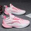Flash 10 Rosa Sakura Edição de Inverno 9ª Geração TD Tênis de Basquete Estudantil Absorção de Choque Retorno Prático Calor Atrito Faz Barulho