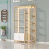 Estante de Exhibición de Lujo Ligero, Estante para Manicure, Vitrina, Estante para Productos, Estante de Almacenamiento para Salón de Belleza, Gabinete para Productos de Cuidado de la Piel, Multifuncional