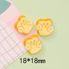 Pastel de galleta de chocolate de simulación de tamaño pequeño diy pegamento de crema funda de teléfono accesorios para el cabello hebilla de zapato accesorios de joyería de resina