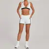 Conjunto de Yoga con Bloques de Color Otoñales y Bolsillos, Traje Deportivo Ajustado para Mujer, Conjunto de Dos Piezas para Correr al Aire Libre, Fitness y Yoga