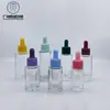 Em estoque 10ml-30ml frasco de óleo essencial de fundo grosso frasco de líquido de essência frasco de vidro redondo reto para transporte de viagem frasco sub-embalagem de cosméticos