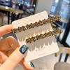 Pinza de pico de pato con diamantes checos superbrillantes estilo Dongdaemun 1990 de Corea del Sur, simple y a la moda, para flequillo, horquilla, pinza lateral