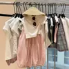Pantalones casuales de verano para niñas, pantalones harén elegantes y modernos de estilo coreano para niños, pantalones holgados y finos tipo linterna de calabaza