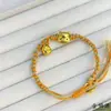 Olla de Miel del Osito DIY Joyería Hecha a Mano Mismo Estilo Tienda de Oro Cobre Plano Chapado en Oro de 24K Pulsera DIY Estilo Popular Xiaohongshu