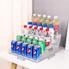 Estante de Exhibición para Bebidas de Escritorio Transparente Acrílico Escalonado Estante de Exhibición Snacks Jugo Estante de Almacenamiento Multicapa Estante de Supermercado